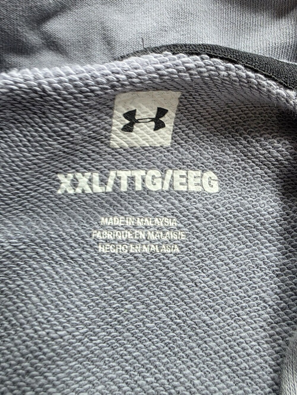 Under Armour Men's 2XL Tall XXLT Gray Short Sleeve Hoodie Pullover - Picture 2 of 5